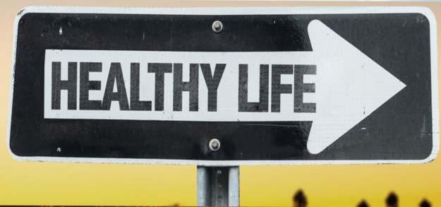 sign reading Healthy Life