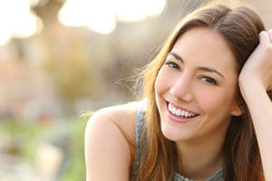 woman smiling knowing about Blueprint Recovery Center
