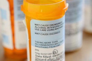 a container showing prescription drug addiction treatment program