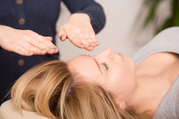 a woman undergoing holistic therapy options